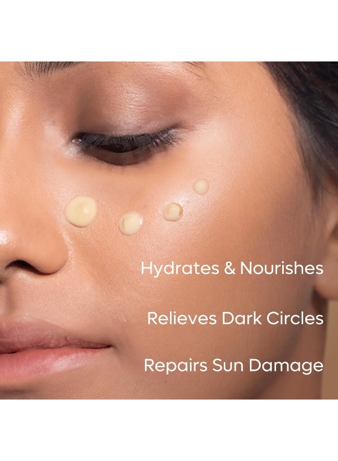 mcaffeine Coffee Under Eye Cream Gel for Dark Circles, Puffiness & Fine Lines | 94% Users Saw Reduced Dark Circles| Winter Eye Care Cream for Hydration | with Built-In Cooling Massage Applicator | Vitamin E for Puffiness - 15 ml - Image 3